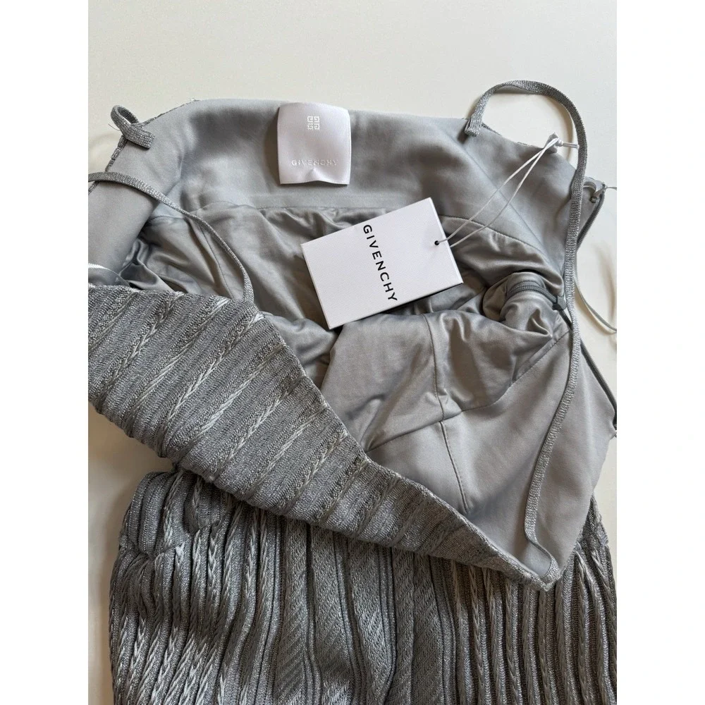 Givenchy - Metallic 4G Cable Knit Maxi Dress‎ Size L - Picture 9 of 16